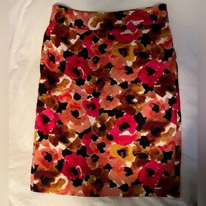 Ann Taylor floral pencil skirt